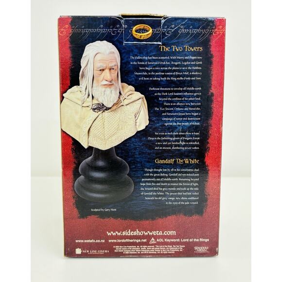 Sideshow Weta Gandalf the White 1:4 Bust Lord of the Rings Two Towers #0017/2000 - Picture 6 of 9